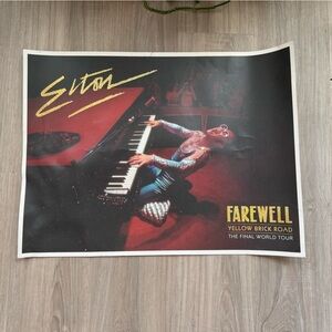 Elton John Farewell Yellow Brick Road Tour Poster